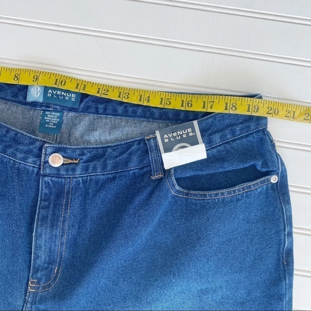 Avenue Blues Boot Cut Jeans Size 20 Average Blue High Rise 100% Cotton Denim - Picture 7 of 11